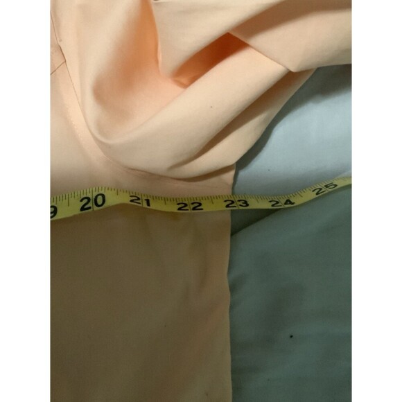 Chico’s Women’s 2 US L Peach No Iron 3/4 Sleeve Women’s Button Blouse Workwear - Picture 7 of 9
